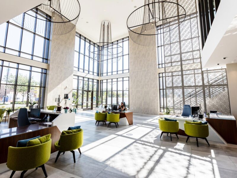Leasing office at Purl at Civita in San Diego